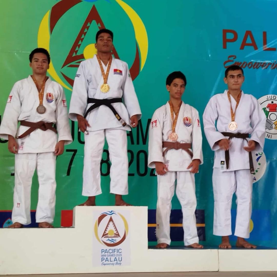Podium international à Palau, judokas polynésiens médaillés